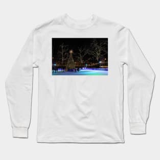 Xmas Ice rink at the Natural History Museum Long Sleeve T-Shirt